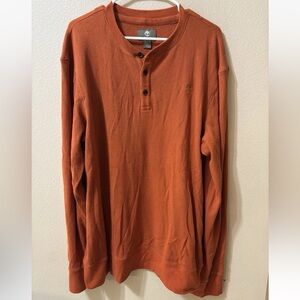 Timberland Waffle Knit Long Sleeve Shirt Casual Everyday Top XL